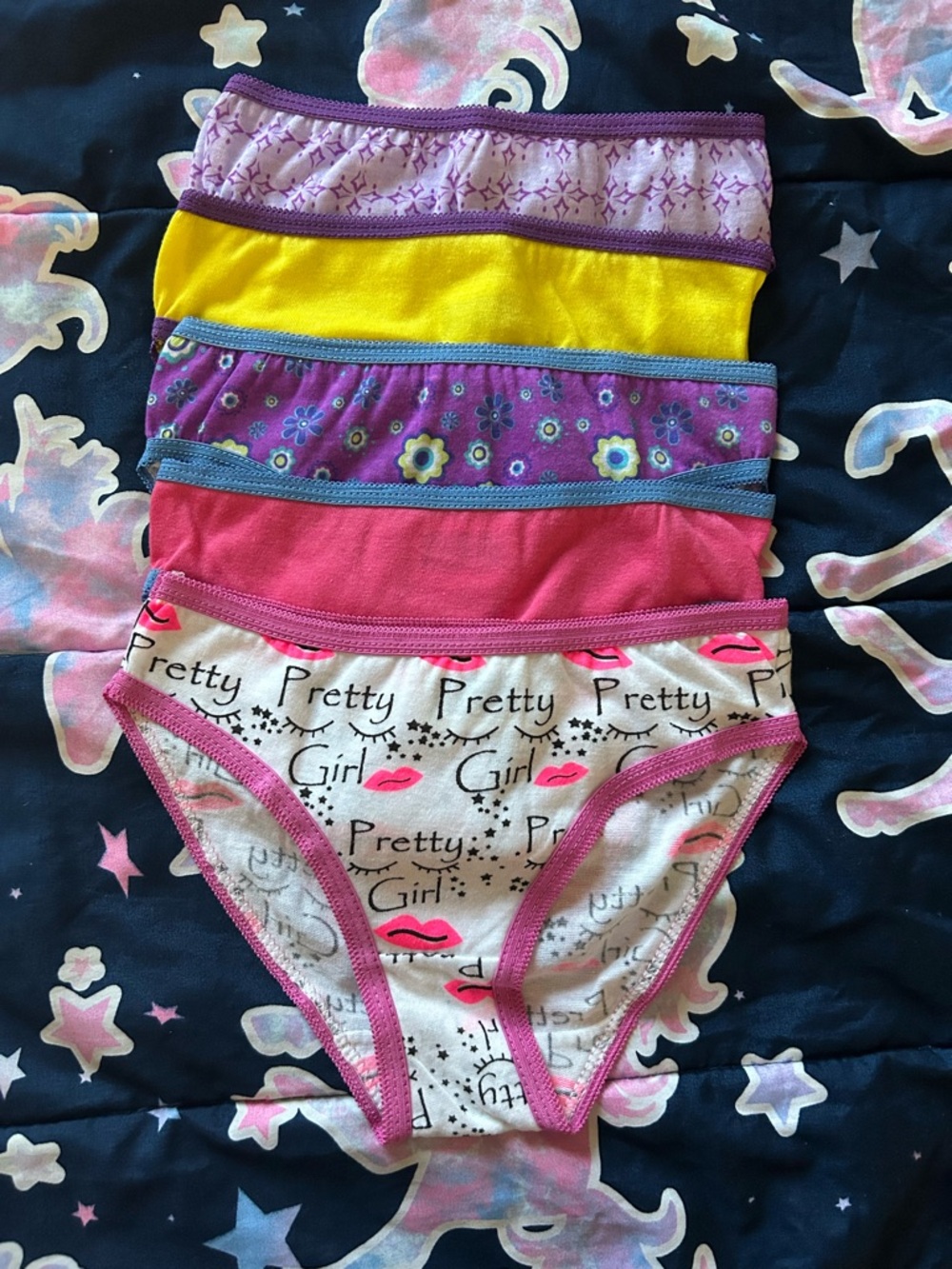 Girls' Cotton Briefs 5-Pack – Bright Assorted Colors